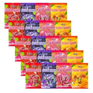 오키오젤리4종 딸기+포도+피치+망고 5개씩
