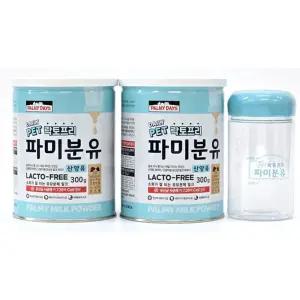 락토프리 파미분유 산양유 300g x 2 + 전용보틀