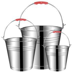 투명 스테인리스 특후 손잡이 양동이 바스켓 대나무 22CM 달린 목욕 뚜껑있는 목욕바구니