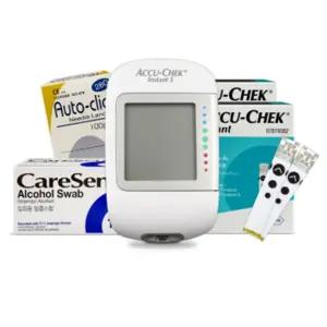 아큐첵 인스턴트S 혈당계 + 시험지100매 + 침100 + 솜100 자가혈당측정
