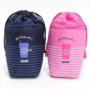 테드몽 물병주머니(컵)-핑크 빨대물컵 휴대용보틀 캐릭터보틀 유아동보틀