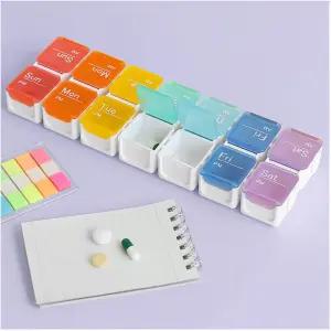 일주일 오전오후 칸분리 알약 비타민 보관통 약봉지 약상자 여행용 사은품 약통