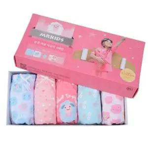 여자 아동팬티 양캐릭터 포인트 순면 삼각팬티 5개 여성속옷 여성팬티