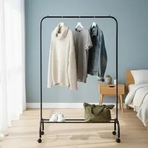 뉴룸 튼튼한 이동식 옷걸이 스탠드 행거 신발 리빙박스 소품 하단 거치