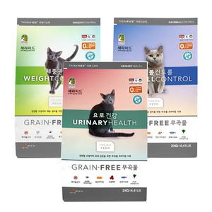 1+1/세라피드 그레인프리캣 2kg+2kg/헤어볼/체중/요로