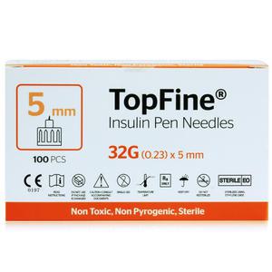 탑파인 인슐린 주사침 일회용 주사바늘 펜니들 주사기 32G 5mm 1박스[100개입]