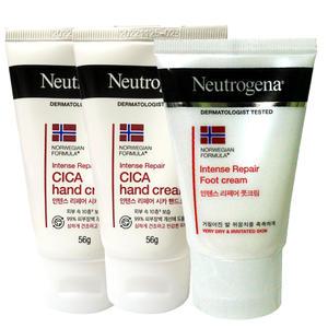 뉴트로지나 인텐스리페어 시카핸드크림2개+풋크림1개