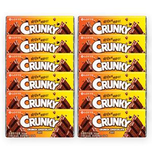 롯데 크런키 34g x 12개 / 초콜릿 과자 간식
