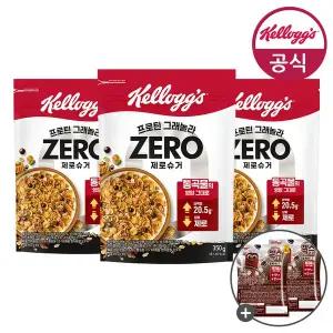 [켈로그]시리얼 프로틴 그래놀라 제로슈거 350g x 3개+미니시리얼 60g