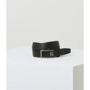 [롯데백화점]헤지스ACC [벨트BEST][선물포장] 블랙 버클장식 소가죽 자동벨트 HJBE4E775BK