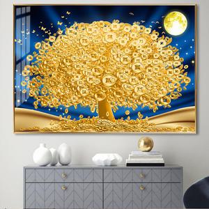 풍수 인테리어 황금 돈나무 금전수 그림 액자 돈들어오는그림