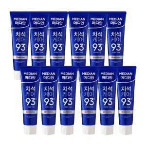 메디안 치석케어 오리지널 치약 120g 12개