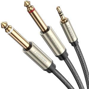 앰프 스피커 연결선 스테레오 3.5파이 5.5 TS 듀얼 모노 케이블