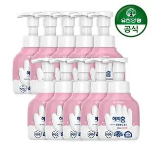 [유한양행]해피홈 SAFE365 핸드워시 용기형 핑크포레향 350ml x 10개