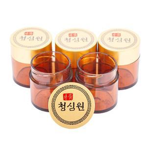 청병제약용기 청병상금우황청심원(용기만) 100개  2도 컬러