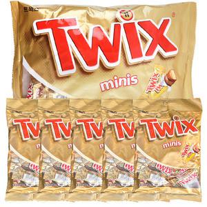 마즈 트윅스 미니 초코바 대용량 1300g(500g + 160g 5개) 초콜릿 간식 MARS twix mini
