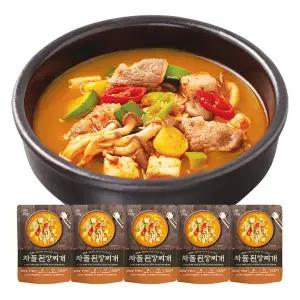 [엠에스푸드]쏘리맘 차돌된장찌개 600g 5팩 세트