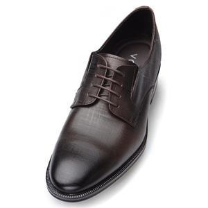 보닌 천연소가죽 세미와이드 밴딩 더비 사피아노 수제구두 IN625DBR