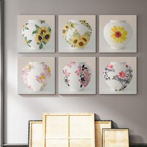 풍수 복들어오는 다복 해바라기 모란 달항아리 그림 사진 대형 캔버스 그림액자 거실 현관 카페 인테리어 꽃을담다 13종