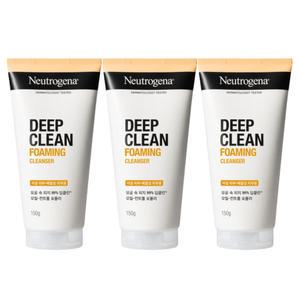 뉴트로지나 딥클린 포밍 클렌저 150g X3개