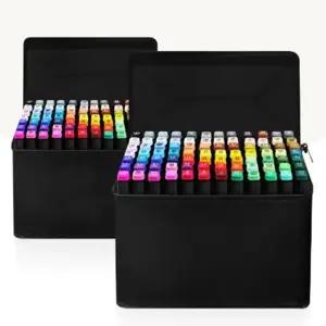 고품질 디자인 마카펜 세트 2 마카펜세트 80색 가 파우치 (WFHBP7M)