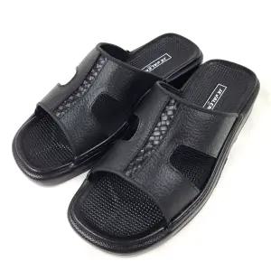 시흥수제화 국산 소가죽 푹신한 쿠션 미끄럼방지 발편한 남자 사무실 회사 남성 슬리퍼