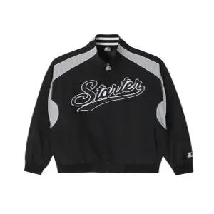 [스타터 블랙라벨]웨이브 로고 어센틱 자켓 (블랙) SA243OJK26_BLK