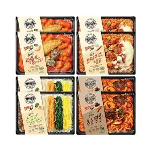 온더고 스테디혼합8(떡볶이김말이2,통모짜치즈2,오색비빔2,볶음짬뽕2)
