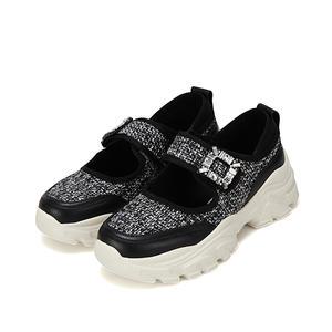 바바라 패브릭 스트탭 메리제인 여성스니커즈 6cm_BBH161