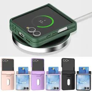 갤럭시 Z플립7 제트플립7 맥세이프 케이스 힌지 외부액정 보호 블렌드 카드수납 하드 케이스