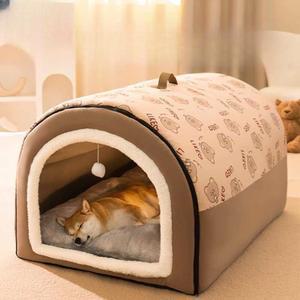 대형견 방한텐트 강아지 난방 모양 사계절 텐트 겨울 보온 60x45x40cm