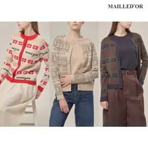 [홈쇼핑인기]마예도르 자카드 가디건+반팔니트 2종