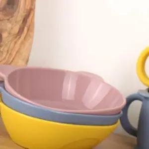 실리콘 간식 보관용기 경량 편리한 컬러 그릇 다용도 스낵 컵 (WFJELPI)