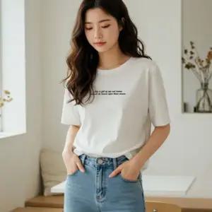 고품질 티셔츠 반팔 여성 여름 루즈핏 편한 이너 베이직 (WFJFYYG)