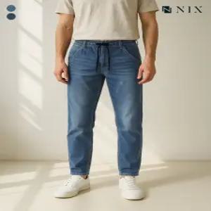 [닉스][닉스]남) D톤M톤 도비 워싱 스트링 풀밴딩 크롭 테이퍼드 치노(FNQRDDI112P)