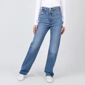 리바이스 여성 청바지 프리미엄 립케이지 풀 랭스 미디엄블루 790780008