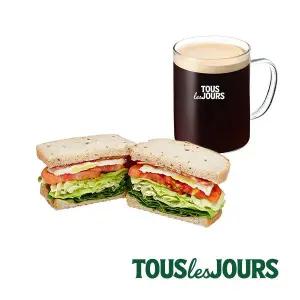 [뚜레쥬르] B.E.L.T.샌드위치+아메리카노