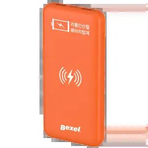 벡셀 리튬인산철 LFP 무선충전 보조배터리 BPL-105OR 10000mAh