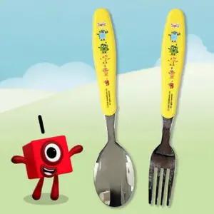 넘버블록스 베이직 스푼 포크 어린이 수저세트 (WFJYA2M)