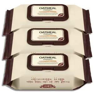 칼미아 오트밀 테라피 클렌징티슈120매 3개