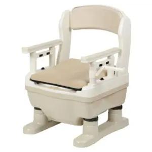 고품질 팔걸이 탈부착 이동변기 1P 요양원 성인용 간이화장실 (WCDD86F)