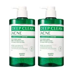해피바스 딥클린 티트리 아크네 바디워시 900g 2개