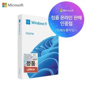 Microsoft 윈도우11홈 FPP 정품 처음사용자용 Windows11 PC 노트북 설치용 USB포함
