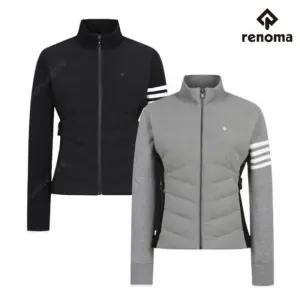 레노마골프 여성 겨울 하이브리드 다운 니트 점퍼 M-8208