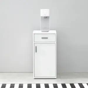 마홀앤 에드나 다용도 수납장 W400xD475xH800, 2단, 화이트