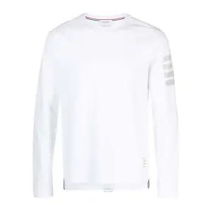 코튼 4바 긴팔 티셔츠 화이트 MJS245A 07323 100