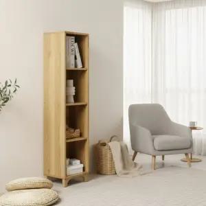 멀바우 300 4칸 책장 수납장 도서정리 선반 멋진책장 카페선반