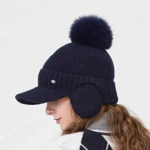 [엘르골프]귀달이 방울 니트 캡-6J87401_IC