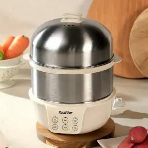 콕스타 올인원 멀티 스텐 멀티쿠커 전기 찜기 계란 고구마 호빵 스팀기 NKTMS-1000