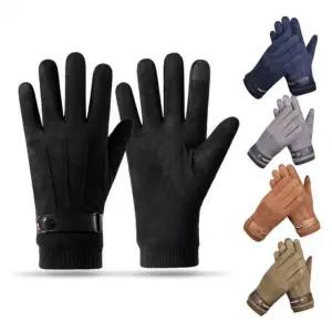 스마트폰 터치장갑 스웨이드 가죽장갑 겨울 남성 패션액세서리 남성용장갑